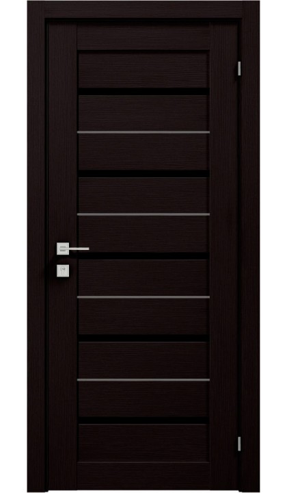 Межкомнатная дверь Modern Lazio BLK полустекло Rodos