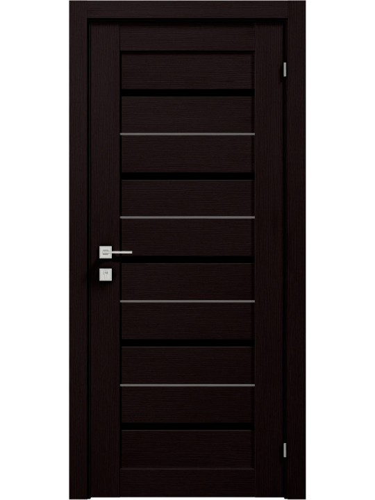 Межкомнатная дверь Modern Lazio BLK полустекло Rodos