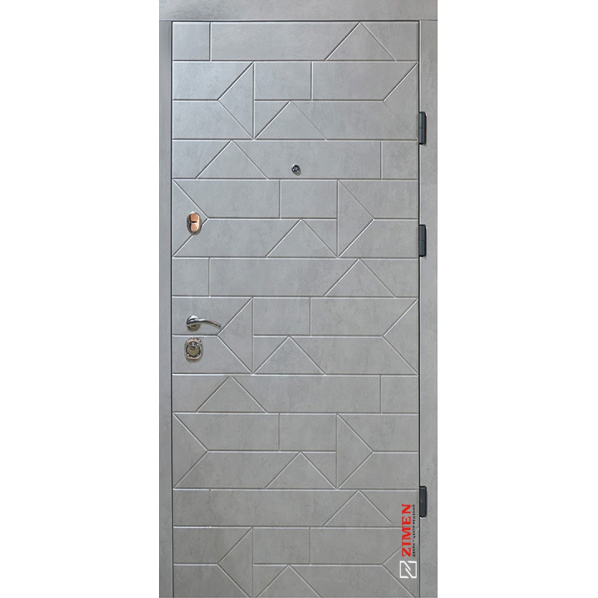 Входная дверь ZIMEN Optima plus Pattern Бетон серый