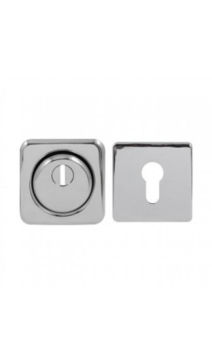 Броненакладка Protect 18mm c кольцом квадратная CP хром
